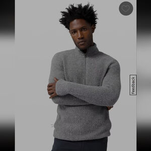 LULULEMON men's TUNDRA TREEK WOOL & SILK BLEND FLEECE PULLOVER MEDIUM NWOT